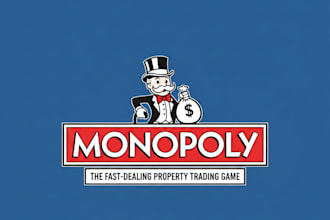 design a classic and professional monopoly style logo for your brand