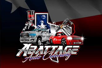 make unique car wash, auto detailing, truck detailing, vehicle cleaning logo