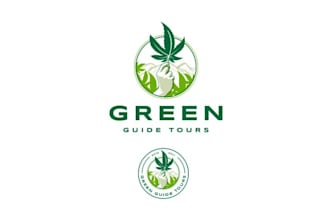 design marijuana tour hemp cannabis logo
