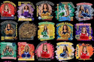 create personalized cheer dance sweatshirt, cheerleading logo