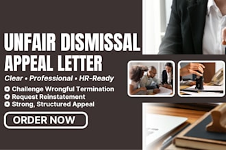 draft unfair dismissal, termination appeal letters to protect your right