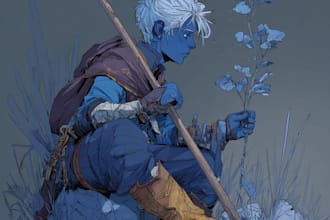 illustrate dnd character art or rpg or fantasy dnd