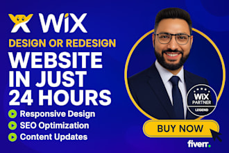 design wix website, build wix website, create wix website