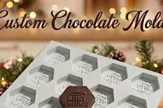 make custom sillicone mold chocolate candle plastic 3d printable chocolate mold