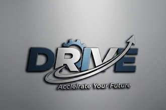 design a dynamic and professional drive logo for your brand
