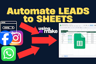 automate your real estate leads from different platforms apps to google sheet