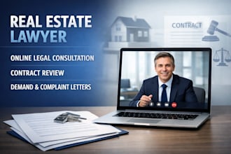 online real estate lawyer legal consultation contract review complaint letter