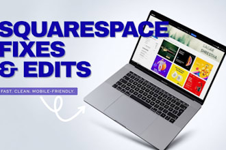 fix, edit and customize your squarespace website