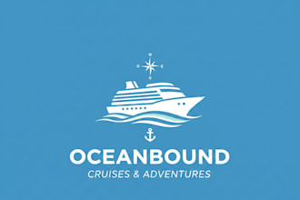 design a luxurious and professional cruise ship logo for your brand