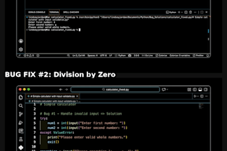 debug and fix errors in your python script