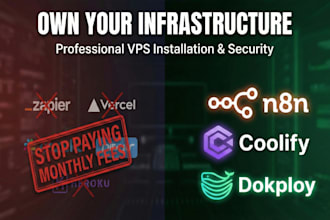 install or manage n8n, dokploy, and coolify on your self hosted vps