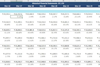 do financial research of a company in excel