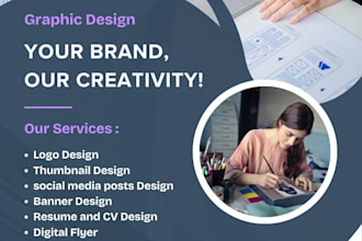 design professional social media posts, fiverr thumbnail