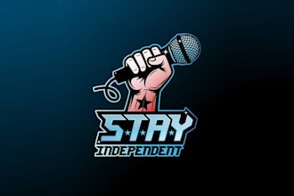 design independent artist podcast logo