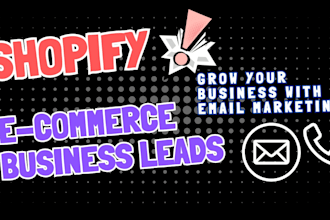 help businesses grow with shopify store owner email list, ecommerce leads