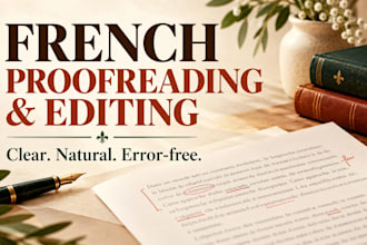 proofread and edit your french text