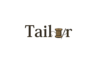 design a refined and professional tailor logo for your clothing brand