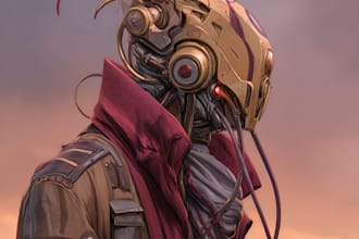do a sci fi character illustration or sci fi character