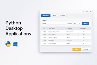 develop custom python desktop applications using tkinter or pyqt