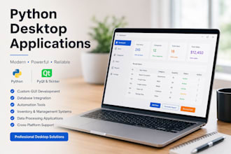 develop professional python gui desktop applications using pyqt and tkinter