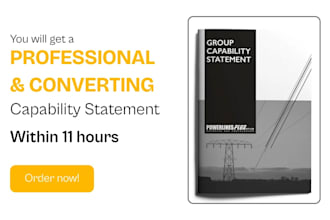 design a government capability statement for contracting bids