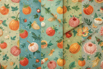 design custom seamless food wrapping paper patterns