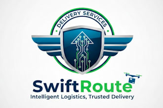 make smart and professional delivery services logo for your brand