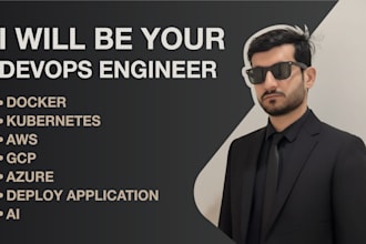 help in devops, docker, kubernetes , aws, gcp, azure, deploy application, ai