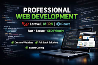 design and develop a modern, responsive website using larave