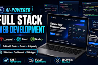 build a modern full stack laravel web application