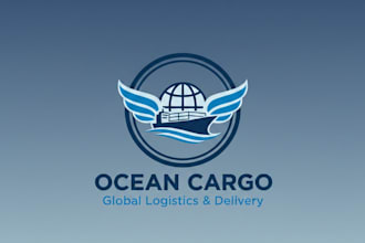 design a professional and modern shipping logo for your brand
