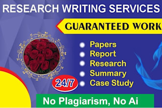 guide you research and write assignments, case studies reports in apa and mla