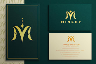 create modern minimalist luxury business logo design for your brand