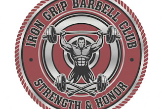 design a bold and professional weightlifting logo for your brand