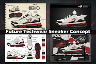 design professional sneakers, footwear, and tech packs