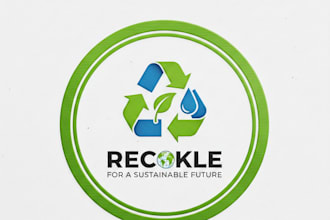 design a modern and professional recycling company logo