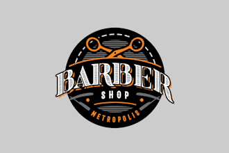design barber and barber shop logo