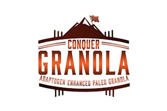 design power packed energy boosting granola logo