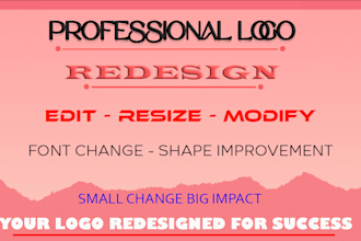 redesign your logo professionally