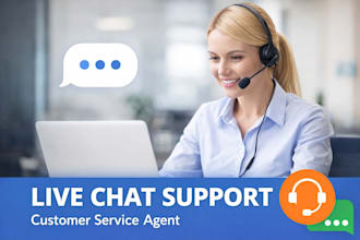 live chat support agent for customer service