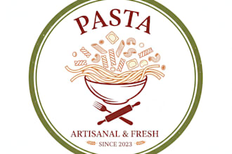 design a delicious and professional pasta shop logo