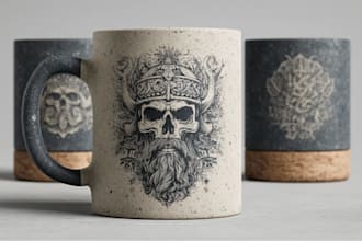 design trendy tshirt mugs graphic
