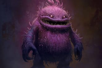 draw monster or creature illustration for you