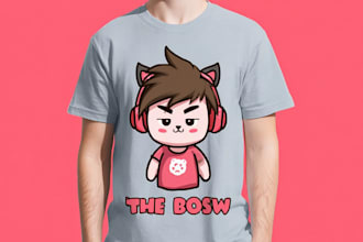 design cartoon character t shirts