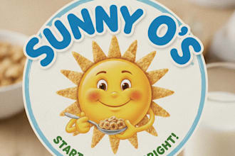 design a fun and professional cereal brand logo for your business