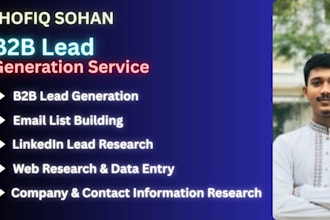 provide verified b2b lead generation and linkedin leads