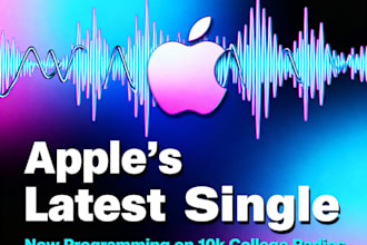 promote apple latest single to program on 10k college radios