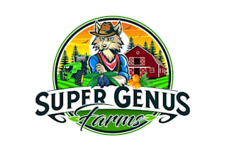 create high quality and beautiful farm logo design