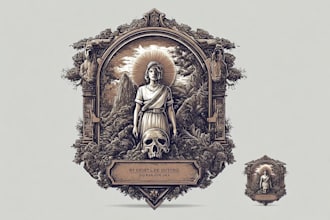 create vintage logo, badge, and illustration