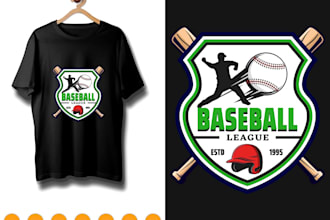 create a creative t shirt and jersey logo design